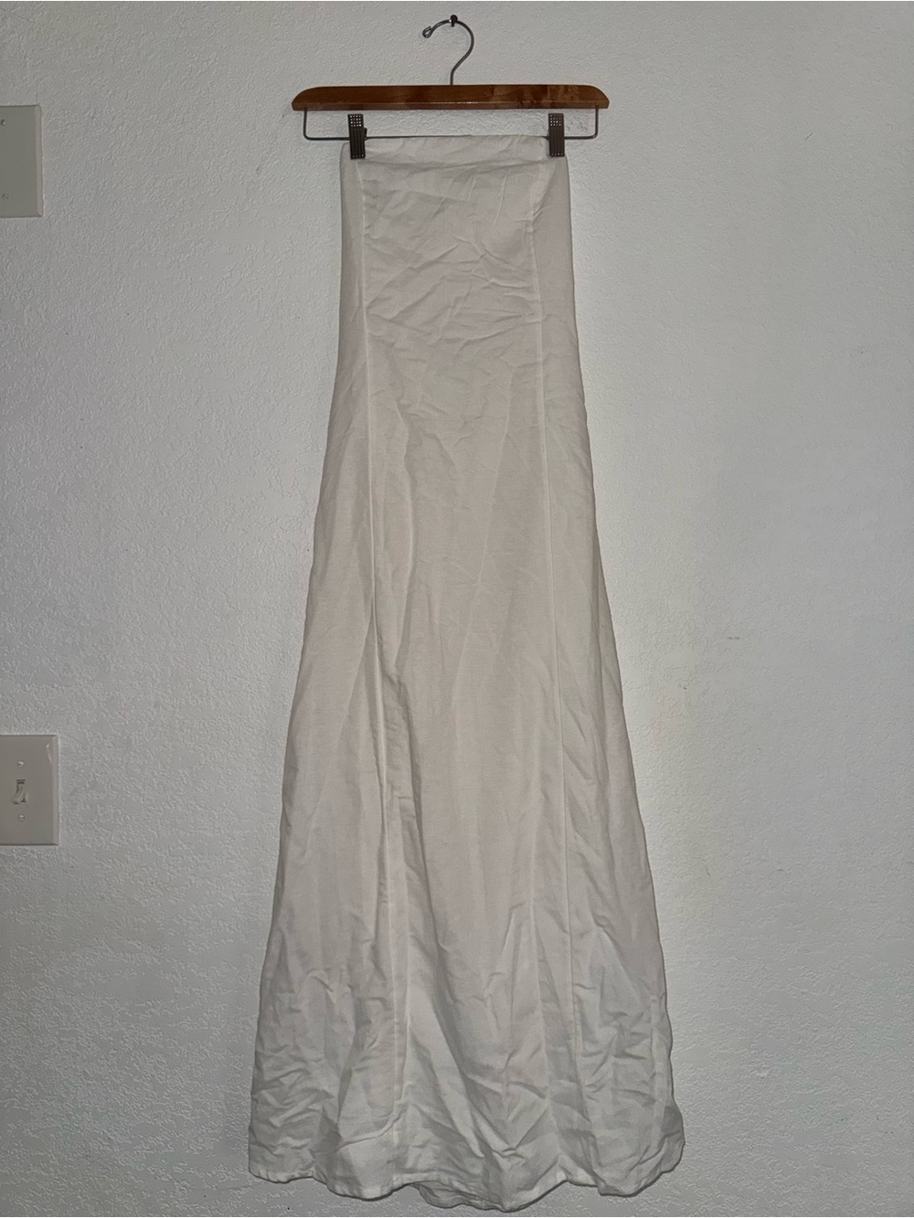 Japna White Linen Maxi Dress